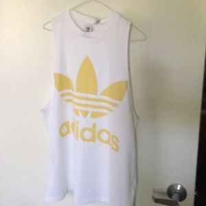 Adidas M white top.